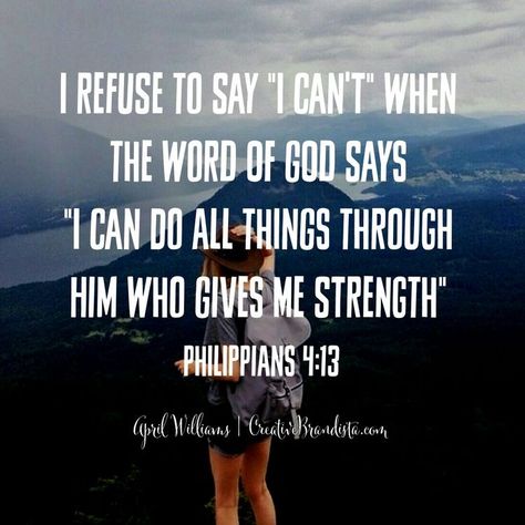 Christian Fitness Motivation, Christian Woman Encouragement, Christian Fitness, Women Warriors, Christian Quotes Prayer, Philippians 4 13, God Can, Give Me Strength, Lady Boss