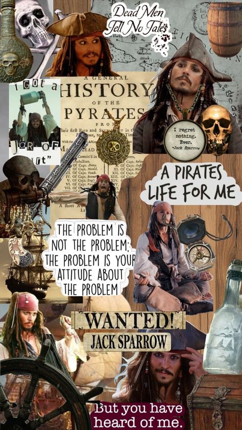 Pirates Of The Caribbean Collage, Captain Jack Sparrow Wallpaper, Captian Jack Sparrow, Jake Sparrow, Jack Sparrow Funny, Captain Jack Sparrow Quotes, Jack Sparrow Wallpaper, Jack Sparrow Quotes, Johnny Depp Funny