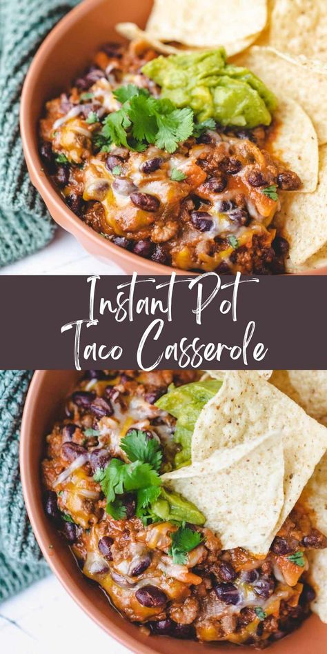 Instant Pot Taco Casserole Tortellini Casserole, Ground Sausage Recipes, Baked Tortellini, Beef Recipe Instant Pot, Healthy Beef Recipes, Pot Recipes Healthy, Healthy Ground Beef, Dinner Recipes Chicken, Taco Casserole