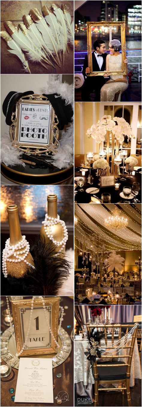 Vintage Weddings »    25 Black and Gold Great Gatsby-Inspired Wedding Ideas »   ❤️ See more:     http://www.weddinginclude.com/2017/07/black-and-gold-great-gatsby-inspired-wedding-ideas/ Gatsby Birthday Party, Gatsby Party Decorations, Great Gatsby Themed Party, Great Gatsby Theme, Prom Themes, Gatsby Themed Party, Gatsby Theme, Great Gatsby Wedding, Prom Theme