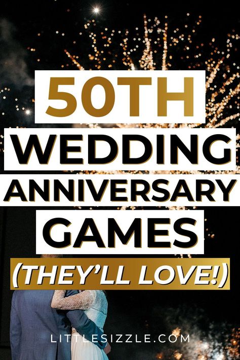 Celebrate 50 years of love with a memorable 50th Wedding Anniversary Party. Our printable 50th Anniversary Party Games make planning easier! Engage guests of all ages with fun trivia games and create a sentimental touch with Favorite Memory cards. Incorporate golden accents, like tablecloths & centerpieces for a glamorous ambiance. With our gold 50th Anniversary Games, you'll create an unforgettable 50th Anniversary Party. #50thweddinganniversary #50thanniversarypartygames #goldanniversarygames 60th Wedding Anniversary Party Ideas Decoration Table Centerpieces, 60 Wedding Anniversary Ideas, 60th Wedding Anniversary Quotes, 60th Wedding Anniversary Party Ideas, 60th Anniversary Party Ideas, Wedding Anniversary Games, Wedding Anniversary Party Games, Who Knows The Couple Best, 60th Wedding Anniversary Party