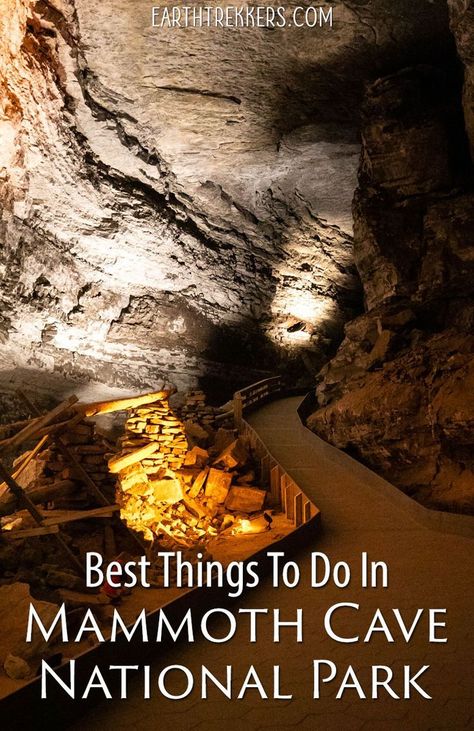 Mammoth Cave National Park, Kentucky. Best tours and tips to help you plan your visit. #mammothcave #nationalpark #kentucky #familytravel via @ Things To Do In Mammoth, Kentucky Caves, Kentucky Camping, Earth Trekkers, Kentucky Vacation, Creation Museum, Mammoth Cave National Park, Kentucky Travel, Cave System