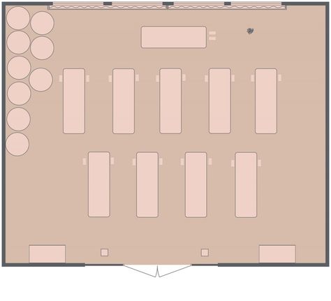 Yoga Design Interior, Yoga Studio Layout, Yoga Studio Floor Plan, Workout Layout, Modern Yoga Studio, Small Yoga Studio, Yoga Area, Resort Design Plan, Studio Floor Plans