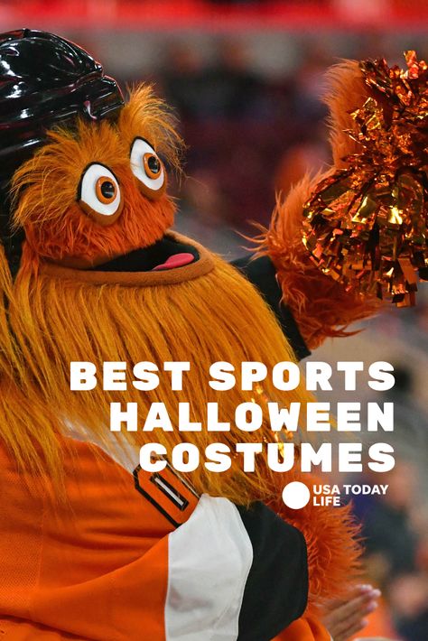 Gritty, Serena, Harbaugh, Tiger — plenty of quality sports Halloween costume ideas to choose from. #HalloweenCostumes #HalloweenDIY #sports #HalloweenSportsCostumes Crazy Sports Fan Costume, Sports Themed Halloween Costumes, Halloween Sports Costumes, Make At Home Halloween Costumes, Sports Halloween Costumes, At Home Halloween Costumes, Athlete Costume, Referee Costume, Sports Costume Ideas