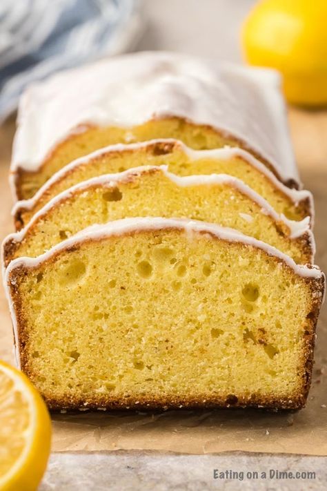 Starbucks lemon loaf recipe - copycat starbucks lemon loaf Starbucks Lemon Loaf Recipe, Vanilla Bean Frappuccino Recipe, Starbucks Hot Chocolate, Pink Drink Recipes, Pineapple Angel Food, Starbucks Pumpkin Bread, Starbucks Lemon Loaf, Lemon Loaf Recipe, Starbucks Lemon