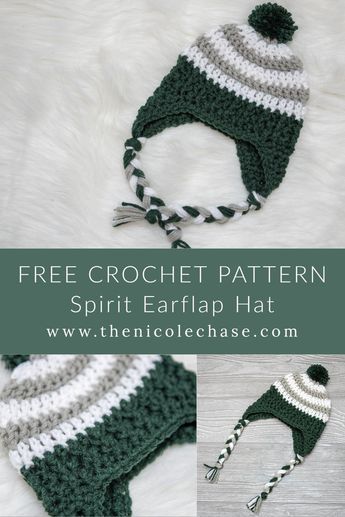 Crochet Hat Earflap, Crochet Toddler Hat, Crochet Hats For Boys, Crochet Beanie Pattern Free, Hats Crochet, Crochet Beanies, Crochet Baby Hat Patterns, Crochet Baby Beanie, Crochet Winter Hats