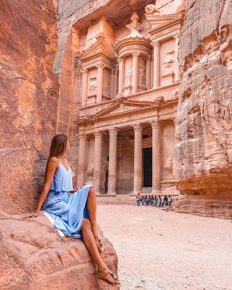 N a t h a l i e ✨ GLOBETROTTER on Instagram: “There are only a few places out there that look even more impressive in real life than on these pictures on the gram 😉 but Petra is…” Jordan Tourism, Exotic Travel Destinations, Jordan Travel, Petra Jordan, Wadi Rum, Visit Egypt, Egypt Travel, Travel Packages, Amman