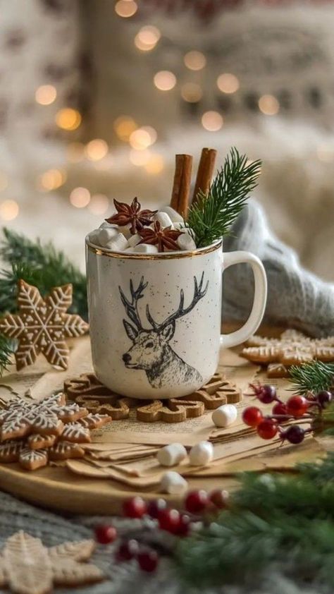 Christmas Food Photography, Christmas Hot Chocolate, Winter Coffee, Christmas Phone Wallpaper, Christmas Feeling, Holiday Coffee, Christmas Wonderland, Christmas Mood, Christmas Coffee