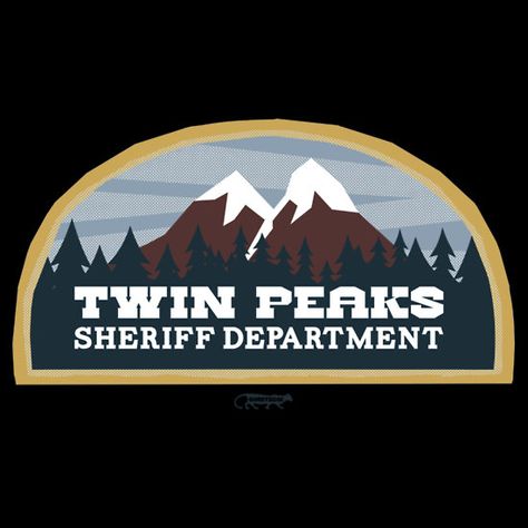 sheriff Twin Peaks Fan Art, Twin Peaks Sheriff Department, Sheriff Department, I Am Tired, Am Tired, Damaged Goods, Twin Peaks, Awesome Stuff, Superhero Logos