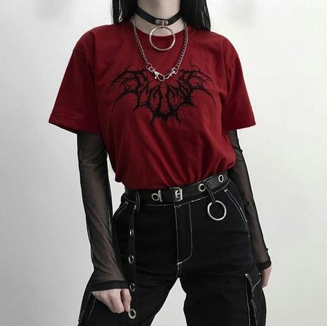 𝑷𝒊𝒏𝒕𝒆𝒓𝒆𝒔𝒕: 𝒉𝒐𝒏𝒆𝒆𝒚𝒋𝒊𝒏 ❀ Vestiti Edgy, E Girl Outfits, Goth Outfit, Mode Grunge, Kleidung Diy, Grunge Look, Inspiration Instagram, Punk Outfits, Modieuze Outfits