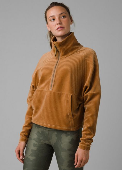 Half Zip Top, Velour Tops, Organic Clothing, Exposed Zipper, Half Zip Pullover, Zip Top, Active Wear For Women, Urban Fashion, Half Zip