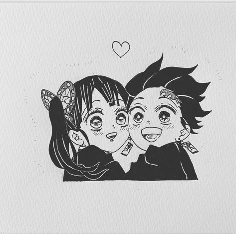 Kanao And Tanjiro Manga, Tanjiro And Kanao, Beautiful Demon, Kny Ships, Anime Nerd, Aesthetic Pfp, Dragon Slayer, Anime Screenshots, Drawing Reference Poses