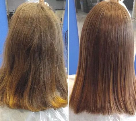 Hair smoothing before and after Hair Smoothening Before And After, Vs Hair, Hair Smoothening, Hair Smoothing, Old Hairstyles, Hair Care Regimen, Different Hair, Hair Straightening, Hair Treatments