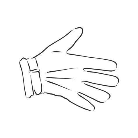 Gloves Illustration, Gloves Drawing, Fancy Gloves, Vector Sketch, Sketches Easy, White Gloves, Flat Design, Mitten Gloves, Easy Drawings