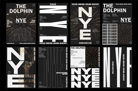 New Years Eve Poster Design, New Years Eve Graphic Design, New Years Eve Poster, Eve Poster, Event Identity, Poster Design Typography, Advert Design, Event Graphics, Stories Design