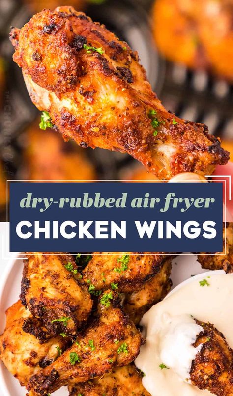 Fresh Wings In Air Fryer, Chicken Wing Dry Rub Recipes Air Fryer, Air Fryer Drummettes Crispy, Air Fryer Oven Chicken Wings, Air Fryer Wings Crispy, Chicken Wing Recipes Air Fryer, Combi Recipes, Air Fryer Wings Recipe, Airfryer Chicken Wings