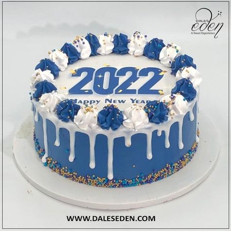 Pastries Chocolate, Cake 2022, New Year Cake, Welcome New Year, New Year's Cake, Christmas Cake Decorations, Design Cake, Best Cake, Celebration Cake