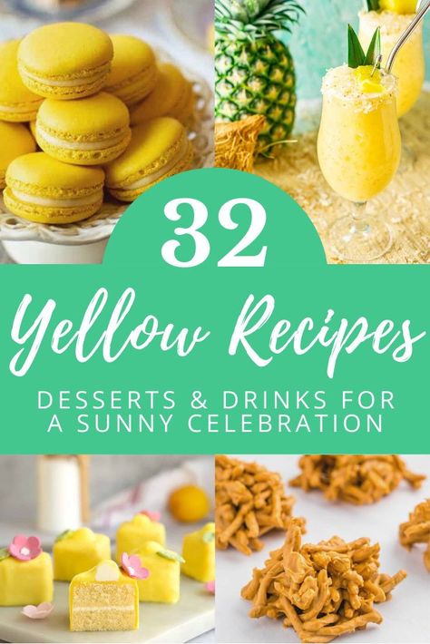 Yellow Appetizers Parties, Yellow Dessert Charcuterie Board, Yellow Party Drinks, Yellow Potluck Food, Sunshine Theme Birthday Party Food Ideas, Color Party Yellow Snacks, Yellow Themed Food Ideas, Color Party Yellow Ideas, Yellow Drinks For Party