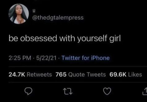 Obsessed Tweets, Twitter Header Dope, Self Obsessed, Twitter Header Quotes, Inspirational Quotes About Strength, Practicing Self Love, Money And Happiness, Study Inspiration, Note To Self Quotes