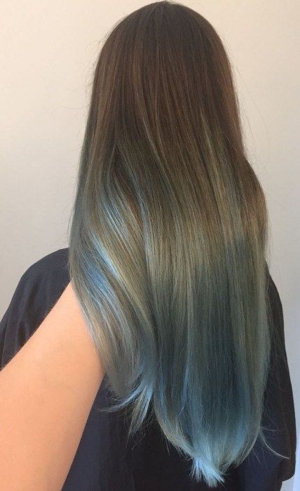 50+ Awesome Blue Ombre Hair Color Ideas You'll Love To Try Out! » EcstasyCoffee Turquoise Hair Color, Blue Ombre Hair, Latest Hair Color, Turquoise Hair, Hair Color Blue, Brown Blonde Hair, Ombre Hair Color, Hair Dye Colors, Volume Hair