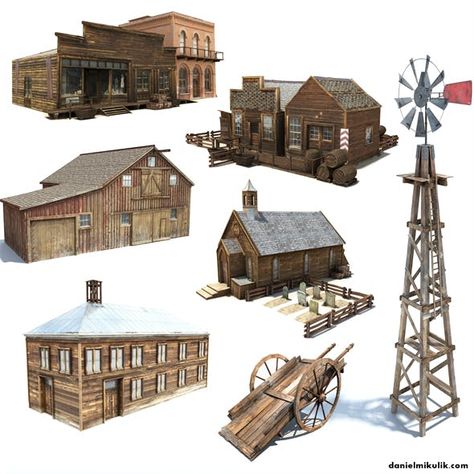 Wild West Buildings, Cowboy Town, Old Western Towns, Model Houses, Old West Town, Western Saloon, Planet Coaster, Uncontrollably Fond, Town Ideas