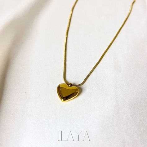 For the women with a soul of gold ✨ HEART NECKLACE ✨ A delicate shiny heart that shines almost as bright as you! DM to order! Stainless steel jewellery 18ct gold plated Anti tarnish Hypoallergenic High quality jewellery Heart necklace, gold plated, mirror shine, heart pendant Anti Tarnish Jewelry, Gold Plated Heart Pendant Chain Necklace, Delicate Tarnish-resistant Heart Pendant Necklace, Gold Tarnish-resistant Heart Pendant Charm Necklace, Gold Heart Necklace With Round Pendant, Tarnish Resistant, Gold-tone Heart Pendant Necklace With Tarnish Resistance, Gold Heart Necklace, Stainless Steel Jewelry, Heart Of Gold