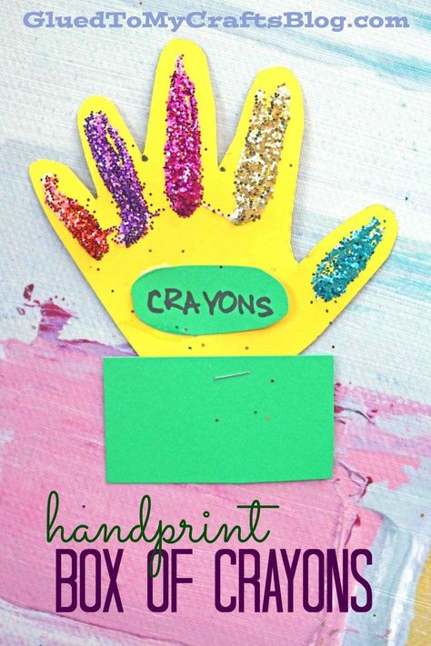 Crayon Crafts For Kids, Back To School Speech Therapy, Back To School Crafts For Kids, August Crafts, Box Of Crayons, Crayon Crafts, School Kids Crafts, School Speech Therapy, Lesson Plans For Toddlers