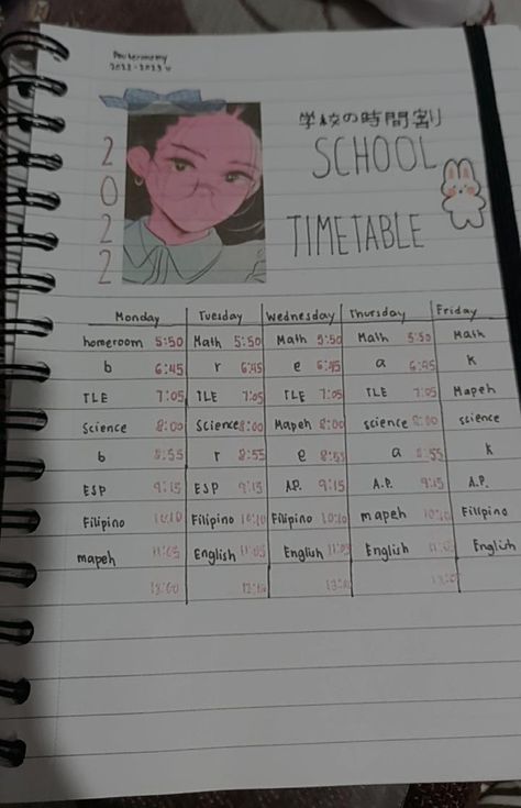 Aesthetic Boards Timetable, Collage Timetable, Everyday Timetable, Time Table Decoration Ideas For School, Aesthetic Timetable Ideas, Aesthetic School Timetable, School Timetable Design Aesthetic, Aesthetic Timetable, Timetable Aesthetic