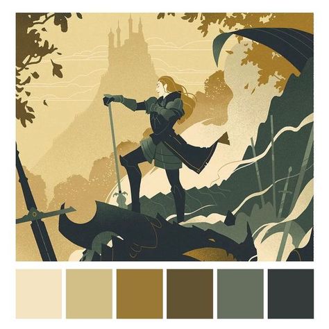 Daytime Color Palette, Cold Pallette, Fairy Color Pallete, Character Color Palette Design Reference, Dungeons And Dragons Color Palette, Ancient Color Palette, Limited Palette Illustration, Fantasy Colour Palette, Limited Color Palette Art