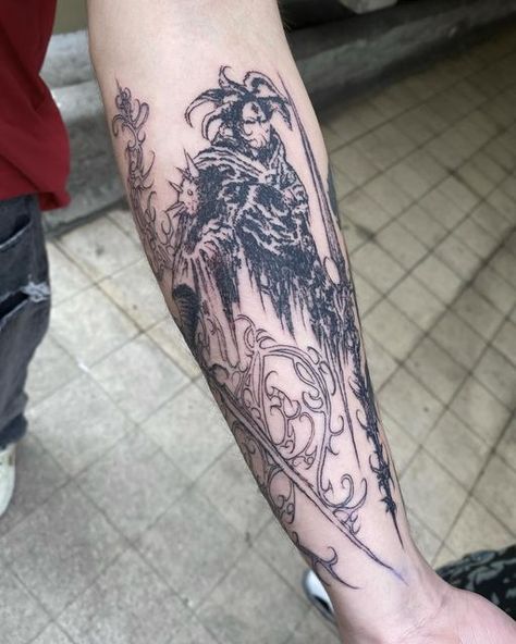 Hammer Tattoo, Fantasy Tattoo, Cyberpunk Tattoo, Medieval Tattoo, Tatoo Inspiration, Back Tattoos For Guys, Dream Tattoos, Abstract Tattoo, January 7