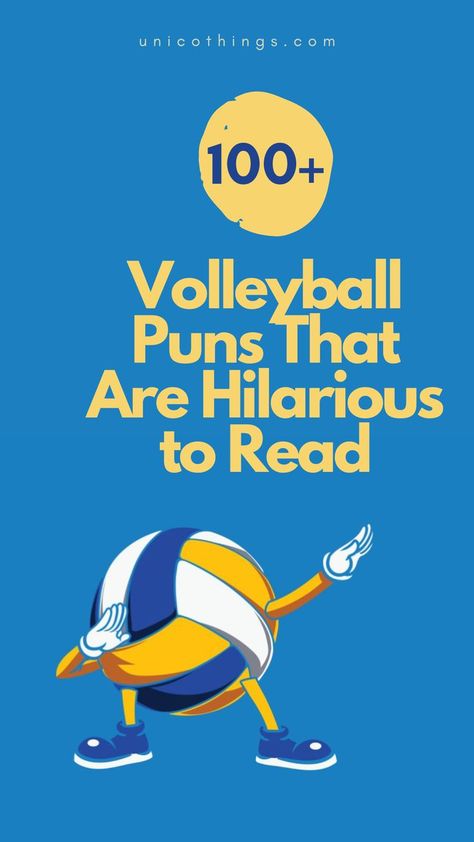 Whether you're a volleyball player or a sports enthusiast, spike up the fun with these funny and hilarious Volleyball puns that will let the laughter volley across the court. Volleyball Puns, Hoco Poster Ideas, Volleyball Posters, Witty Comebacks, Double Entendre, Volleyball Humor, Volleyball Player, Poster Ideas, Volleyball Players