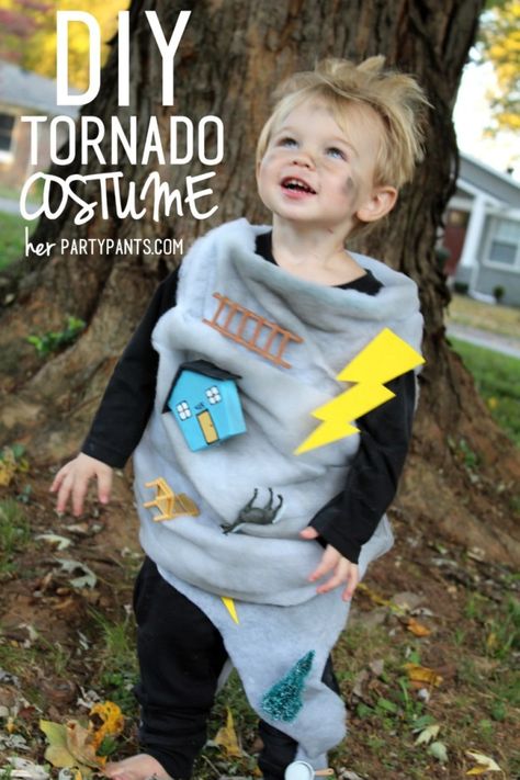 Diy Tornado Costume, Diy Tornado, Tornado Costume, Vocabulary Parade, Karneval Diy, Diy Fantasia, Toddler Boy Costumes, Toddler Boy Halloween Costumes, Halloween Costumes Kids Boys