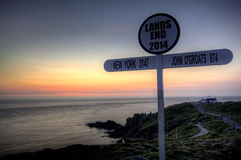 Lands End Signpost - Cornwall Guide Photos Lands End Cornwall, Cornish Coast, Land's End, Sign Post, Ride Or Die, The 1950s, Your Photo, Lands End, Cornwall