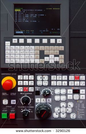 modern CNC machine control panel - stock photo Graphite Powder, Cnc Machine Projects, Cnc Controller, Computer Gadgets, Spaceship Interior, Computer Set, Mission Control, Cnc Parts, Retro Gadgets