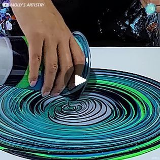 How To Water Marble With Acrylic Paint, Water Marbling, Happy Painting, The Marble, Happy Paintings, Blow Dryer, Beautiful Lines, Acrylic Pour, Air Bubbles