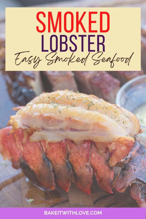 Smoked Lobster Tail Recipe, Smoked Lobster, Frozen Lobster Tails, Frozen Lobster, Cajun Butter, Seasoned Butter, Lobster Recipes Tail, Pellet Smoker, Lobster Tail