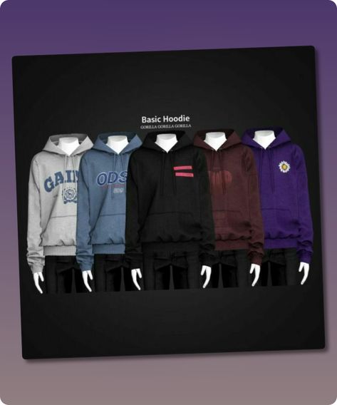 Sims 4 Clothing CC: Basic Hoodie By Gorilla Gorillax3 Sims 4, Sims Hoodie, Sims 4 Hoodie Cc, Sims 4 Cc Hoodie, Sims 4 Hoodie, Sims4 Clothing, Winter Fleece Hoodie, Gorilla Gorilla, Sims 4 Cc Download