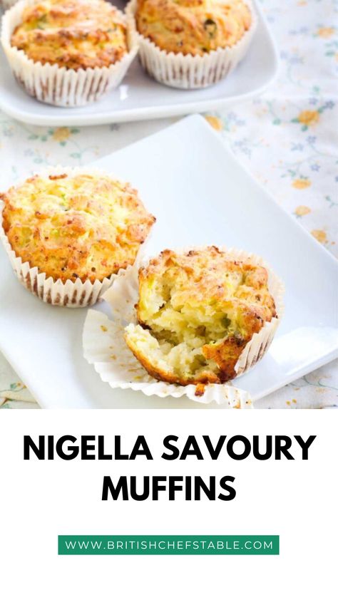 Nigella Savoury Muffins Savoury Muffins Recipes, Nigella Lawson Desserts, Mealie Bread, Assorted Muffins, Nigella Recipes, Fluffy Muffins, Savory Muffins Recipes, Savoury Finger Food, Muffins For Breakfast