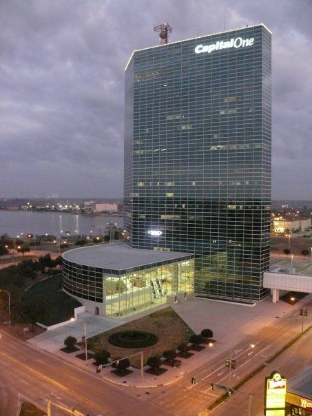 View of The Capital One Tower Downtown Lake Charles, Louisiana - @Janis La La La La La Jones of Anthony Pecorino Louisiana Architecture, Louisiana Woman, Lake Charles Louisiana, Louisiana Travel, Architectural Landscape, Louisiana Style, Louisiana Usa, Louisiana Homes, Lake Charles