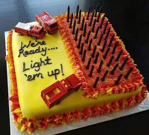 Firefighter Birthday Cake, Punkin Pie, Firefighter Birthday Cakes, 30th Ideas, Cake Light, Birthday Cake For Husband, Cake For Husband, Firefighter Birthday, Funny Birthday Cakes