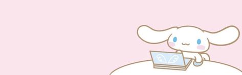 (Made by me ^~^) #pink #sanrio #twitter #header Cinnamon Roll Header, Cinnamoroll Twitter Header, Sanrio Twitter Header, Cinnamoroll Banner, Light Pink Headers, Pink Twitter, Pink Sanrio, Tumblr Banner, Cute Twitter Headers