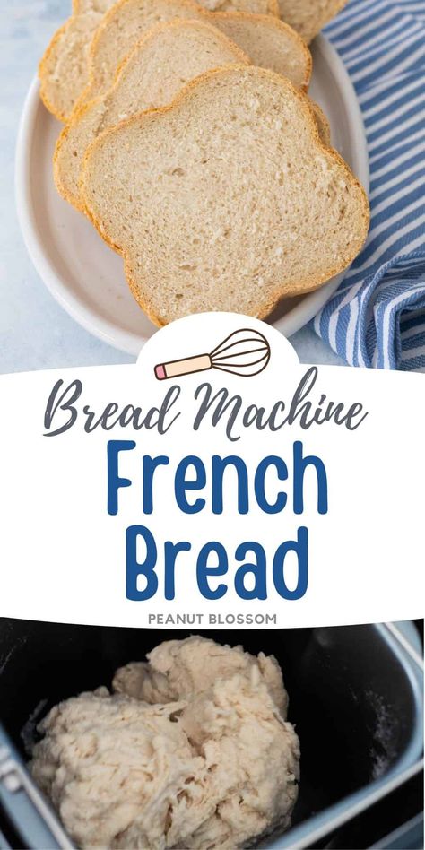 French Bread For Bread Machine, Crusty Bread Bread Machine, French Bread In Bread Machine Recipe, Break Maker Recipes Bread Machines, Bread Machine French Bread Recipe, Bread Machine Cornbread, Bread Machine Crusty Bread, Crusty Bread Machine Recipes, Simple Bread Machine Recipes