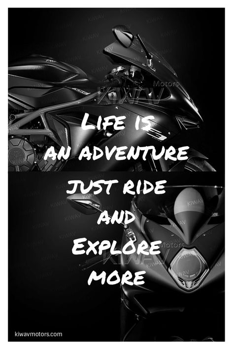 Life is too short, never hesitate to go for an adventure! #motorcycle #custombike #quote #motorbike Motorbike Quotes Life, Bike Quotes Motorbikes, Moto Quotes, Motorbike Quote, Rider Quotes, Motorcycle Memes, Funny Shoes, Biking Diy, Riding Quotes