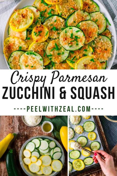 These roasted zucchini and squash are inseparable.  Add a little seasoning, a dash of parmesan. It's the best oven baked zucchini and squash recipe! Oven Roasted Zucchini And Squash, Baked Squash And Zucchini Recipes, Baked Zucchini And Squash, Baked Squash Recipes, Parmesan Roasted Zucchini, Oven Baked Zucchini, Oven Roasted Zucchini, Gluten Free Recipes Side Dishes, Zucchini And Squash