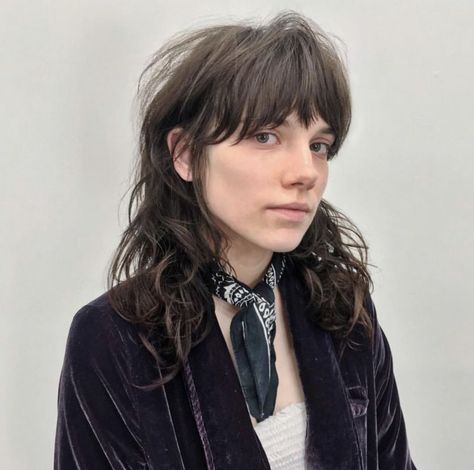 Jayne Matthews, Short Grunge Hair, Hair Mullet, Air Dry Hair, Shag Haircut, Curly Hair With Bangs, 짧은 머리, Mullet Hairstyle, Ținută Casual