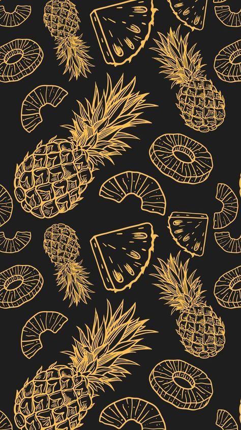 Pineapple Backgrounds, Pineapple Illustration, Fruit Poster, Pineapple Wallpaper, Cool Pictures For Wallpaper, Fruit Wallpaper, Cool Backgrounds Wallpapers, Pineapple Pattern, Exotic Fruit