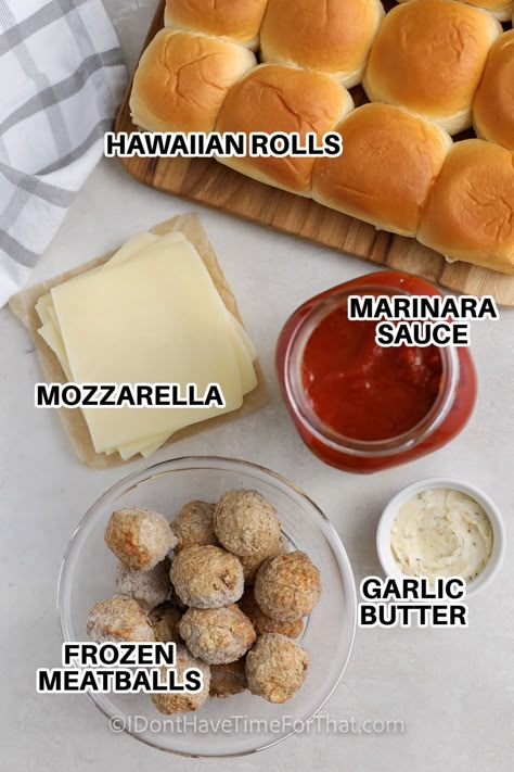 Italian Meatball Sliders Hawaiian Rolls, Frozen Meatball Sliders Hawaiian Rolls, Easy Meatball Sandwiches, Meatball Bombers Recipe, Frozen Meatball Sliders, Hawaiian Meatball Sliders, Easy Meatball Sliders Hawaiian Rolls, Meatball Hawaiian Rolls Sliders, Kings Hawaiian Meatball Sliders