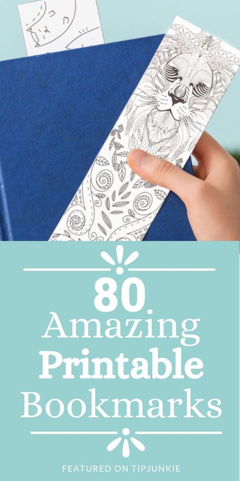 80 Amazing Free Printable Bookmarks You’ll Love to Make Featured on Tip Junkie Bookmarks To Make, Bookmarks Diy Kids, Coloring Bookmarks Free, Free Educational Websites, School Bookmarks, Free Printable Bookmarks, Free Printable Crafts, Bookmark Printing, Creative Bookmarks