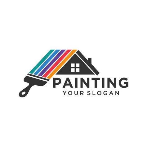 Painting Logo Design Ideas, Painting Logo Design, Painter Logo, Van Decals, Sp Logo, Cleaning Company Logo, Laddu Recipe, Painting Logo, Agriculture Logo