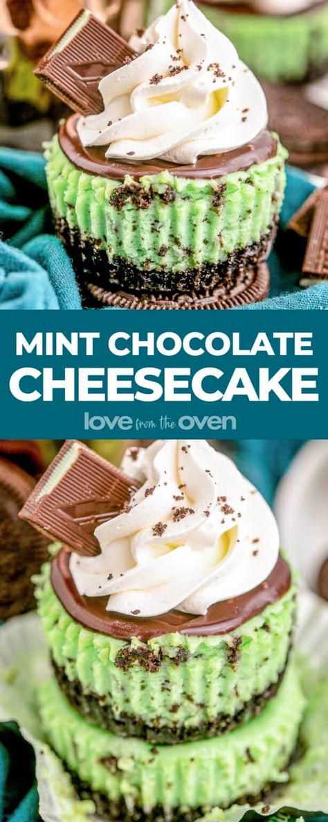 Andes Mint Mini Cheesecakes, Choc Mint Cheesecake, Mint Cheesecake Bars, Andes Mint Cheesecake, Mint Chocolate Chip Pie, Stunning Desserts, Mint Chocolate Cheesecake, Andes Mints, Mint Desserts